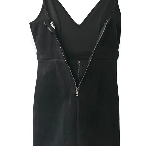 Seek The Label Faux Suede Lace-Up Bodycon Dress - Picture 8 of 11